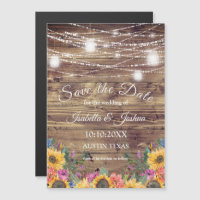 Barn Wood | String of Lights  Save The Date