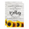 Barn wood sunflowers typography rustic wedding