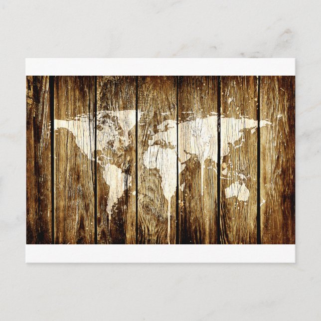 barn world map 2 postcard (Front)