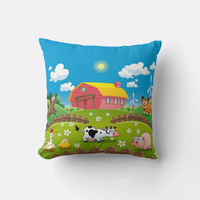 Barn Yard Friends Cushion (Front)