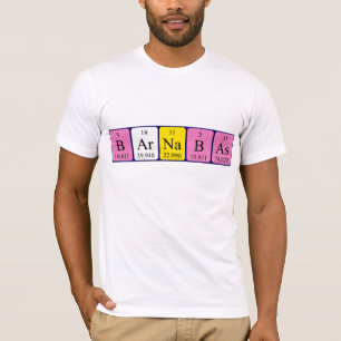 Barnabas periodic table name shirt
