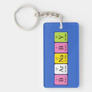 Barnaby periodic table name keyring