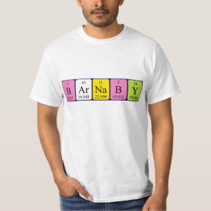 Barnaby periodic table name shirt