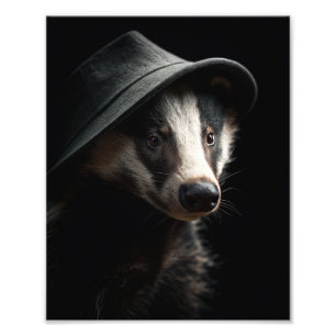 Barnaby "The Bruiser" Brock - Badger Photo Print