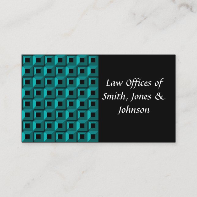 Barnacles in Turquoise Business Card (Front)