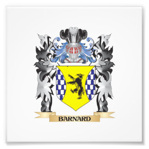 Barnard Coat of Arms - Family Crest Photo Print