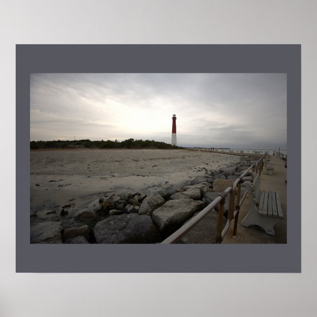 Barnegat Light Lighthouse Photo Poster (Front)