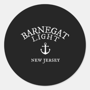 Barnegat Light New Jersey , Nj Nautical Sea Shirt  Classic Round Sticker