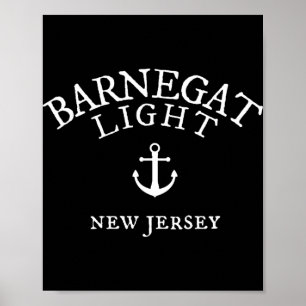 Barnegat Light New Jersey , Nj Nautical Sea Shirt Poster