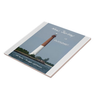 Barnegat Lighthouse Long Beach Island New Jersey Ceramic Tile