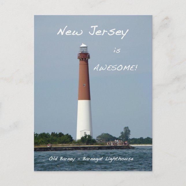 Barnegat Lighthouse Long Beach Island New Jersey Postcard (Front)