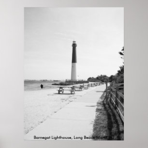 Barnegat Lighthouse, Long Beach Island Poster