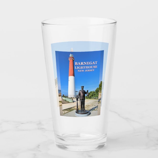 Barnegat Lighthouse, New Jersey Pint Glass (Front)