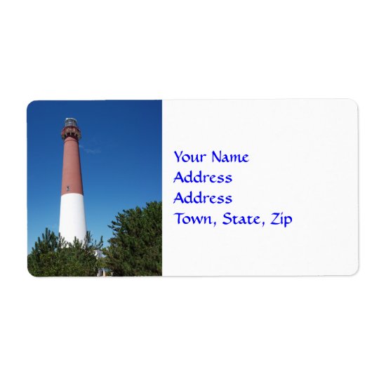 Barnegat Lighthouse: Old Barney Shipping Label