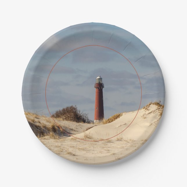 Barnegat Lighthouse Paper Plate (Front)