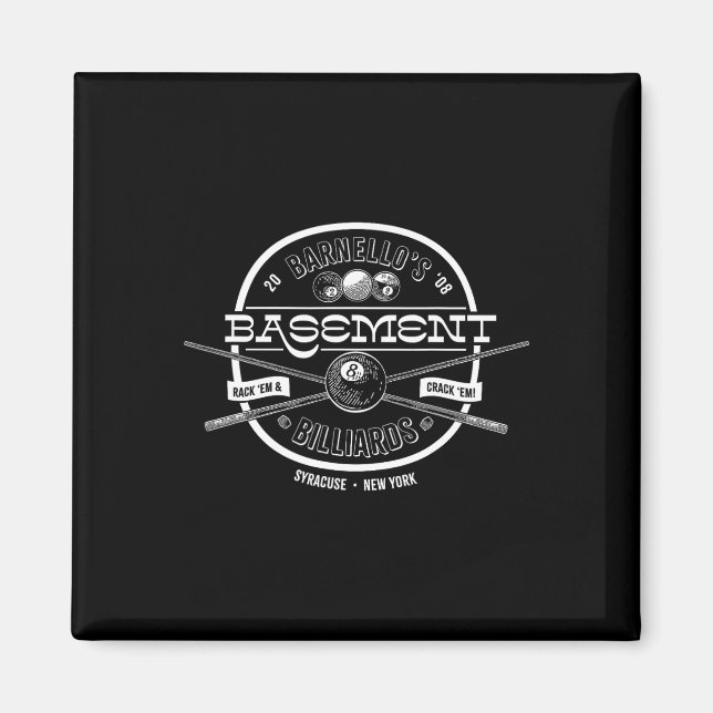 Barnellos Basement Billiards  Magnet (Front)