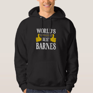 Barnes Surname Team Family Last Name World's Best  Hoodie