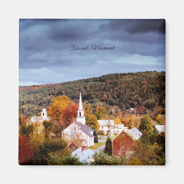 Barnet, Vermont, autumn in New England Magnet (Front)
