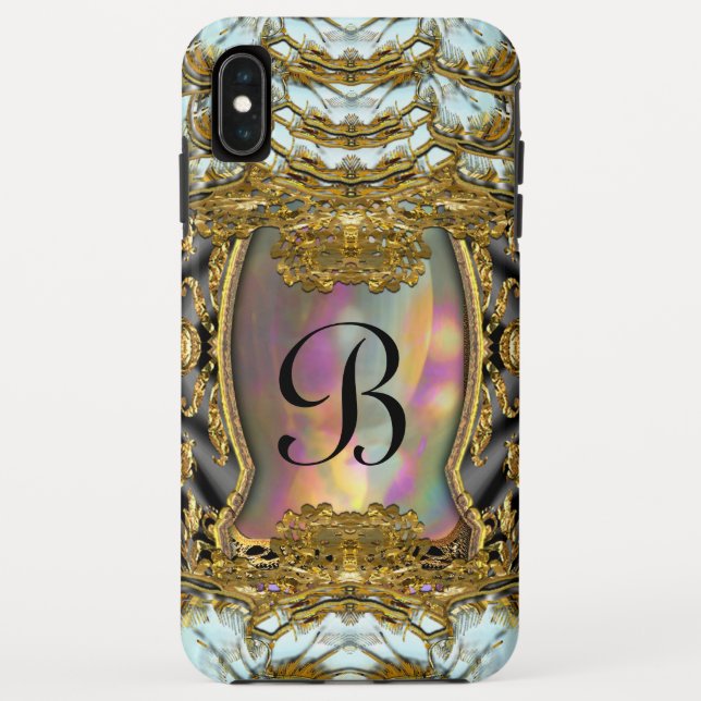 Barnetcue Dubois Girly Baroque II Monogram Case-Mate iPhone Case (Back)