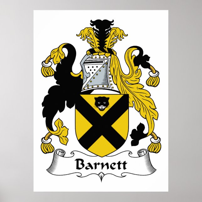 Barnett Family Crest Poster (Front)