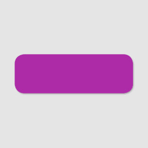 Barney purple (solid colour) Name Tag