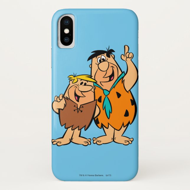 Barney Rubble and Fred Flintstone Case-Mate iPhone Case (Back)