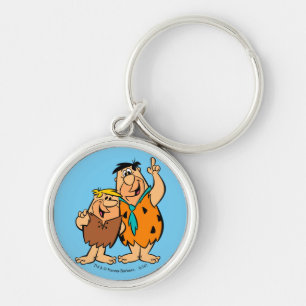 Barney Rubble and Fred Flintstone Key Ring
