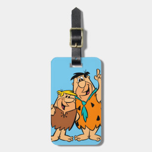 Barney Rubble and Fred Flintstone Luggage Tag