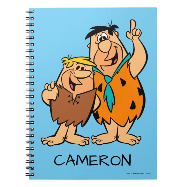 Barney Rubble and Fred Flintstone Notebook (Front)