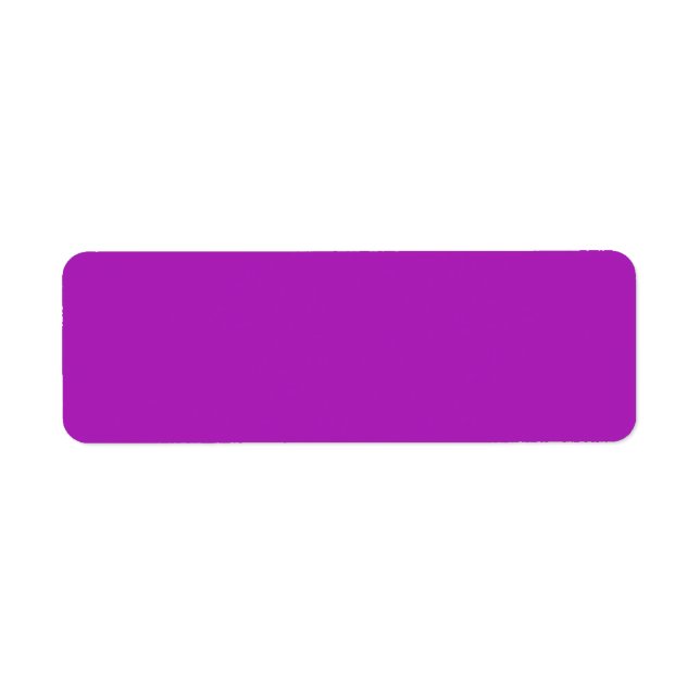  Barney (solid colour)  Return Address Label (Front)