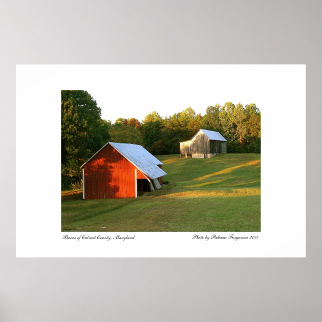 Barns of Calvert County, Maryland Poster (Front)