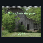 Barns of the Past Calendar- personalise Calendar<br><div class="desc">Old barns hold a special interest for many people and draw memories of life from the past. You can personalise this calendar if you wish by noting special occasions, family birthdays etc... .. Go to my VINTAGE MEMORIES SECTION to see matching greeting cards {you can customise for any occasion} coffee...</div>