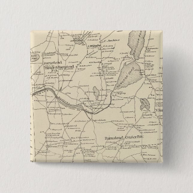 Barnstead, Belknap Co 15 Cm Square Badge (Front)