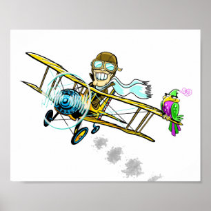 barnstormer and bird poster