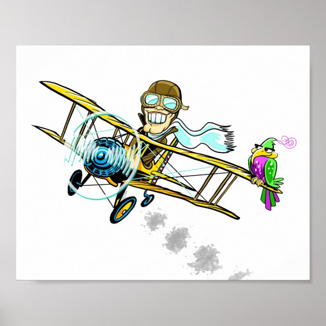 barnstormer and bird poster (Front)