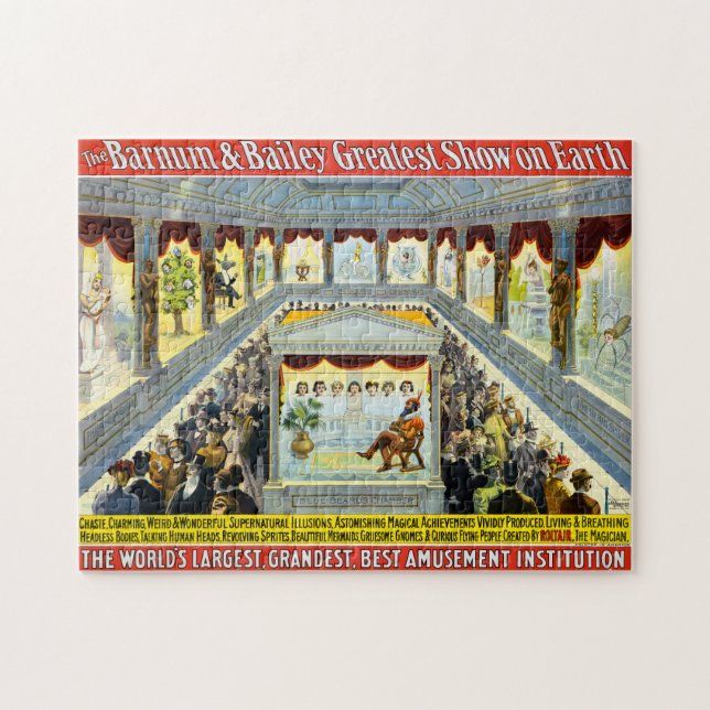 Barnum and Bailey - Supernatural Illusions, 1898 Jigsaw Puzzle (Horizontal)