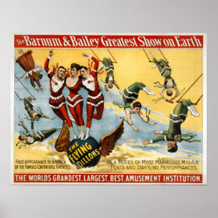 Barnum and Bailey - The Flying Dillons Poster