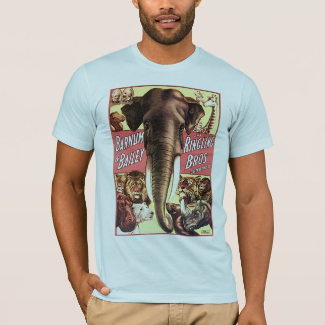 Barnum & Bailey and Ringling Bros Combined - Eleph T-Shirt (Front)