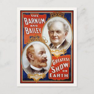 Barnum & Bailey Greatest Show on Earth Postcard
