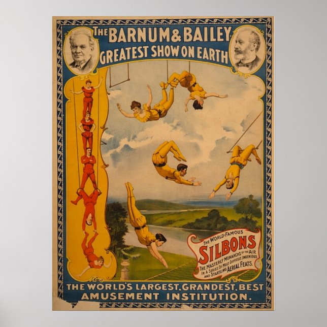 Barnum & Bailey / Trapeze Artists Poster (Front)