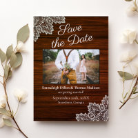 Barnwood and Vintage Lace Wedding