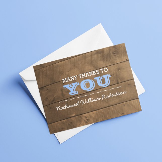 Barnwood Blue Confirmation Thank You Note (Creator Uploaded)