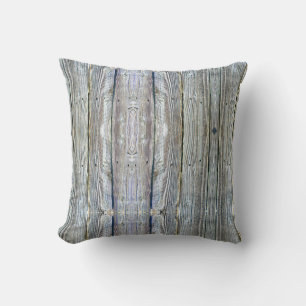 Barnwood wood grain tree bark rustic distressed  cushion