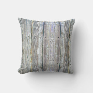 Barnwood wood grain tree bark rustic distressed  cushion