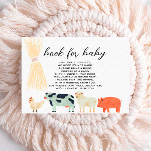 Barnyard Animals - Book For Baby Insert Card