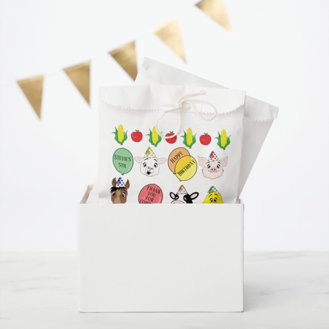 Barnyard Animals Party Favour Bag (Party)