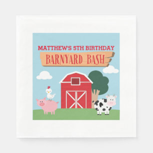Barnyard Birthday Bash/Party Napkin