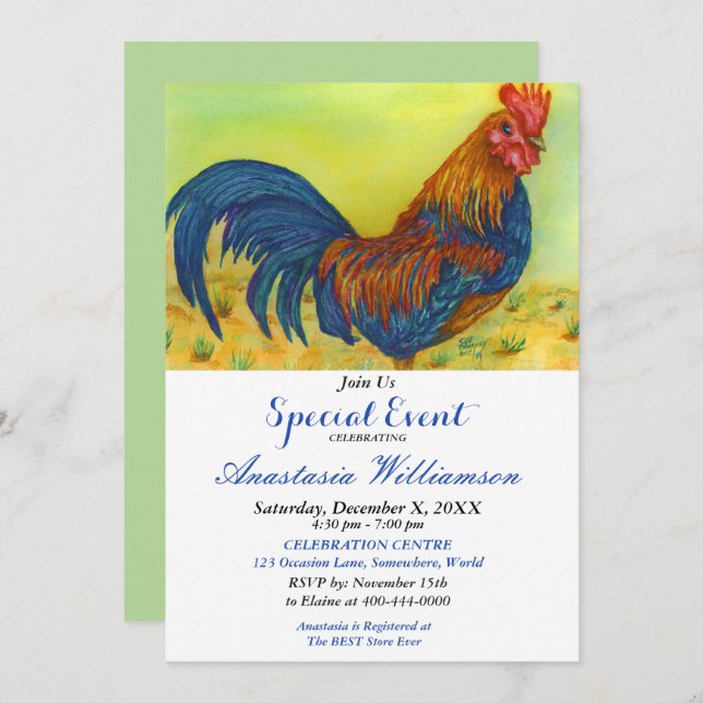 BARNYARD BRUNCH PARTY EVENT INVITE (Front/Back)