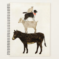 Barnyard Buds - Donkey, Goat, Dog, Cat