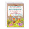 Barnyard Farm Animals Burlap Birthday Invitations